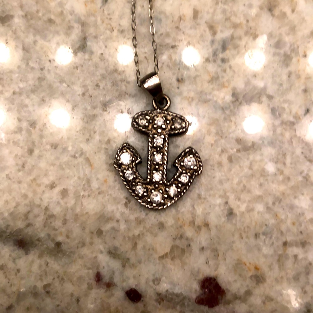 3/$15 — Crystal Anchor Necklace